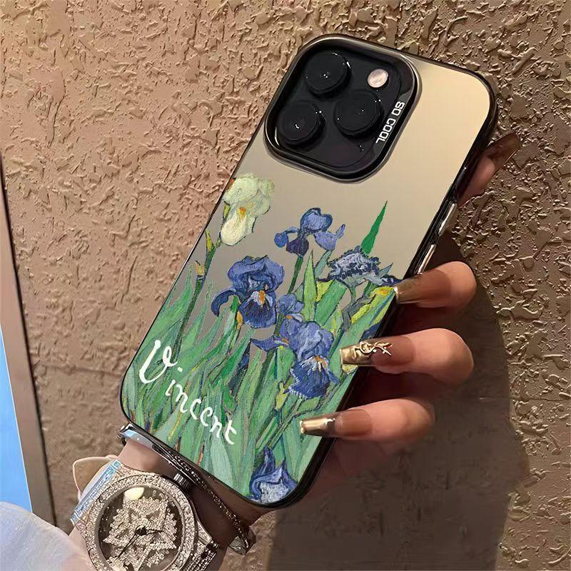 

Van Gogh Iris Suitable for Apple 16Pro Mobile Phone Case IPhone 15 14ProMax New 13Pro 12 iPhone 12 ProMax