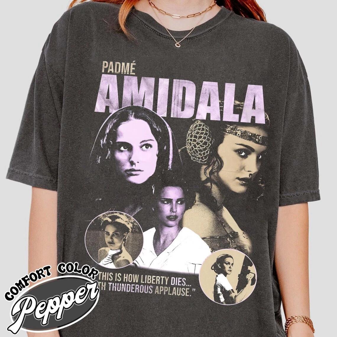 Star Wars Padme Amidala Vintage T-Shirt, Attack Of The Clones Shirt Size S-5XL 2XL