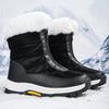 Winter  Women's Boots Thick Soled Shoes Warm High Cut Snow Boots Outdoor White Plush Comfortable Waterproof Fur Walking Shoes