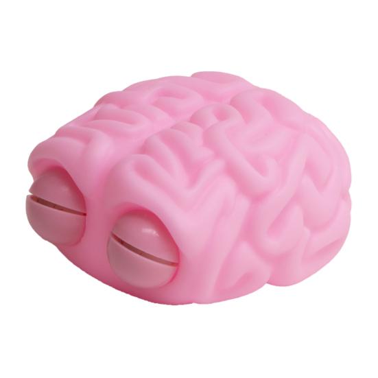 Simulation Pink Brain Squeeze Toy Stress Relief Popping Eyes Brain Sensory Toy Decompression Stress Ball Realistic Brain Fidget Toy розовый