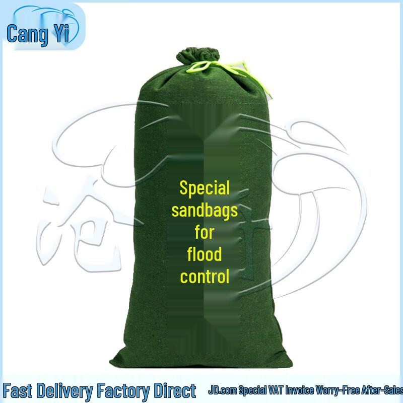 Self-Inflating Canvas Flood Barrier Bag