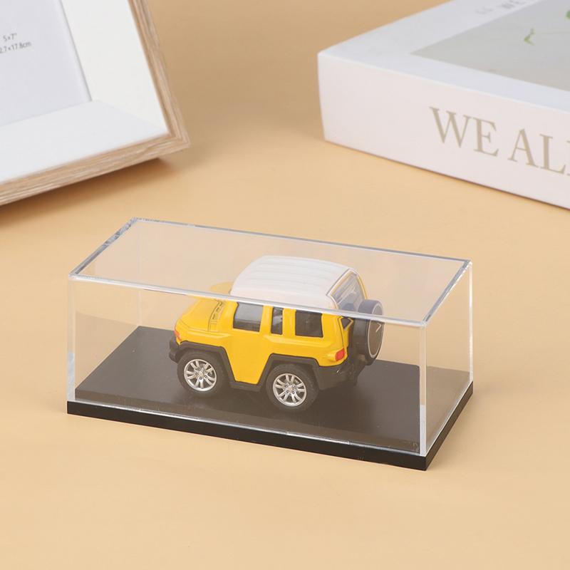1:64 Car Model Display Box Transparent Protective Case Acrylic Dust Hard Cover