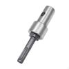 Ground Auger Drill Adapter, Convenient Round Shank Conversion Head with 2 Slots and