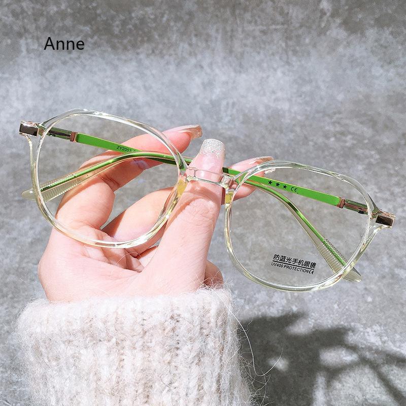Anti Blue Light Blocking TR90 Material Men's Glasses Frame Blue Light Blocking EyeGlasses Frames Women Korean Stylish Eyewear