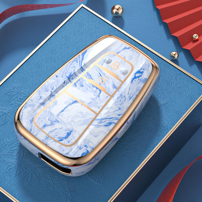 Chinese Style Key Case for Toyota Camry, Prado, Avalon, and Yize - Full Coverage Protective Cover