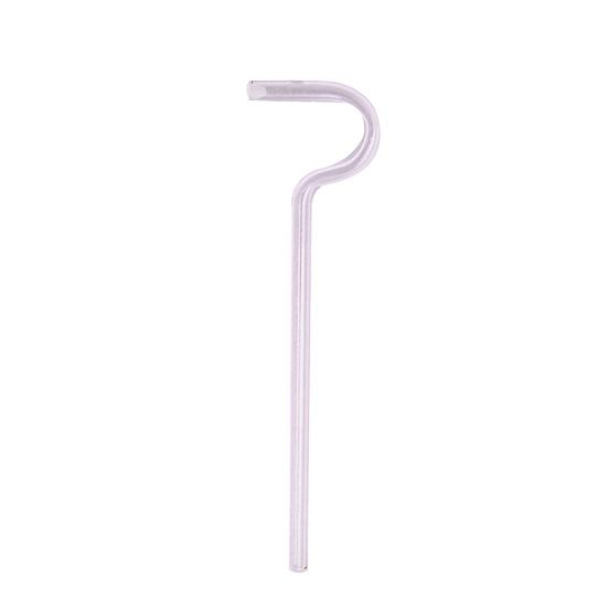 2Pcs Glass Drinking Straws with Anti-Wrinkle Glass Straws Cleaning Brush Reusable Curved Design Protects Lips Eco-Friendly