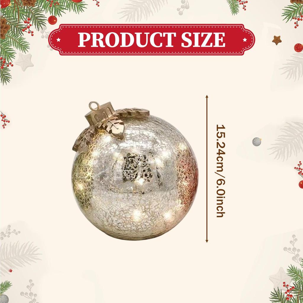 Weihnachtskugel Ornament Anhänger Leuchten Tischbaum Hängedekoration für Feiertag