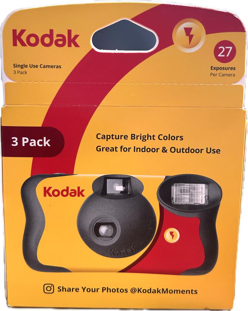 Kodak FunSaver 3-Pack Lens-Mounted Film [Value Pack]
