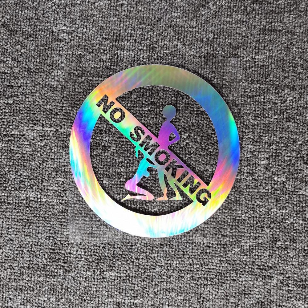 Car Stickers No Smoking Funny Reflective Decoration For Corolla Fuel Tank Cap Auto Windshield Trunk Bumper Motorcycles