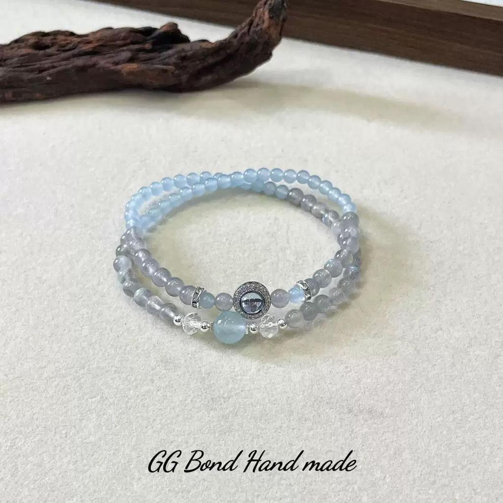 Retro Chinese Cat's Eye Stone Bracelet: Elegant Women's Beaded Jewelry