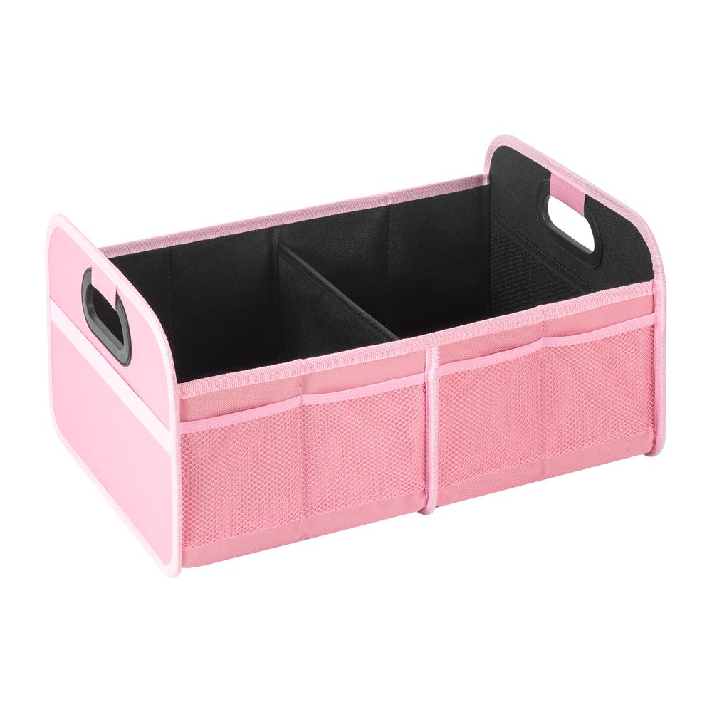

Трансграничный органайзер для багажника автомобиля: Складной ящик для хранения большой вместимости с тканью Оксфорд 33x46x23 cm розовый