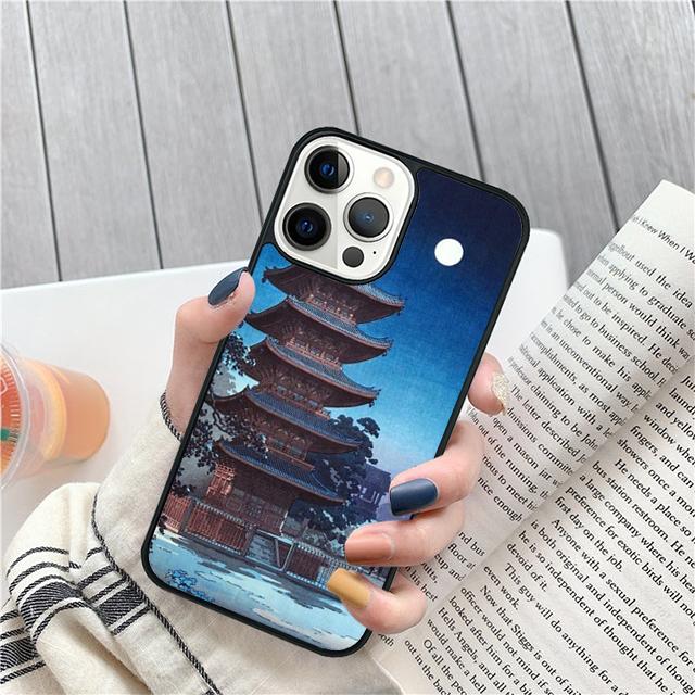 Ukiyo e Japanese style Art painting Cover For iPhone 17 Air 15 16 14 13 12 Pro Max 11 Pro Max Plus Phone Case Coque