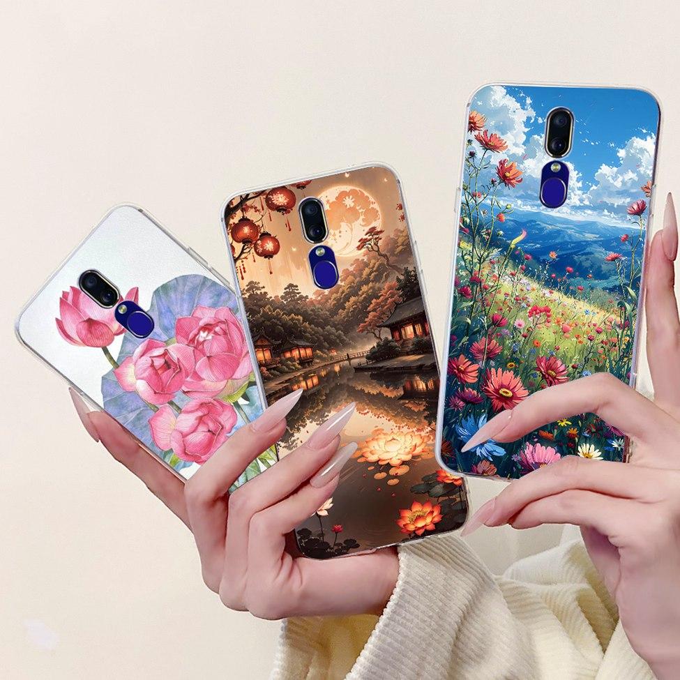 For Oppo F11 Case Clear Luxury Cute Cat Fashion Flower Funny Cool Painted Soft Back Cover For OppoF11 Phone Case CPH1913 CPH1911