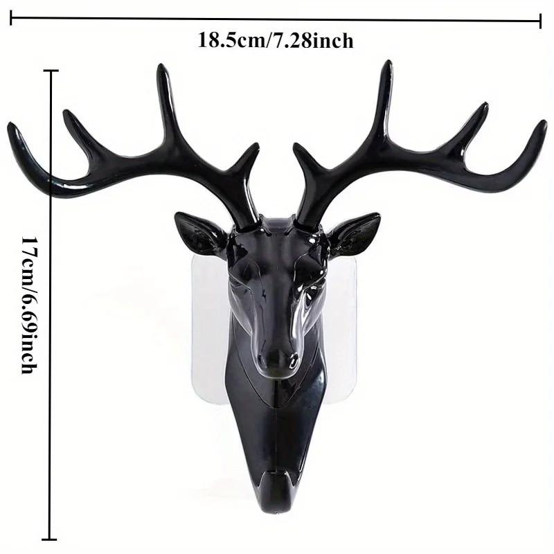 Suction Cup Hook Cute Adhesive Hook Bathroom Door Hanging Rack Kitchen Double Headed Strong Load-bearing Adhesive Hook Key Hooks