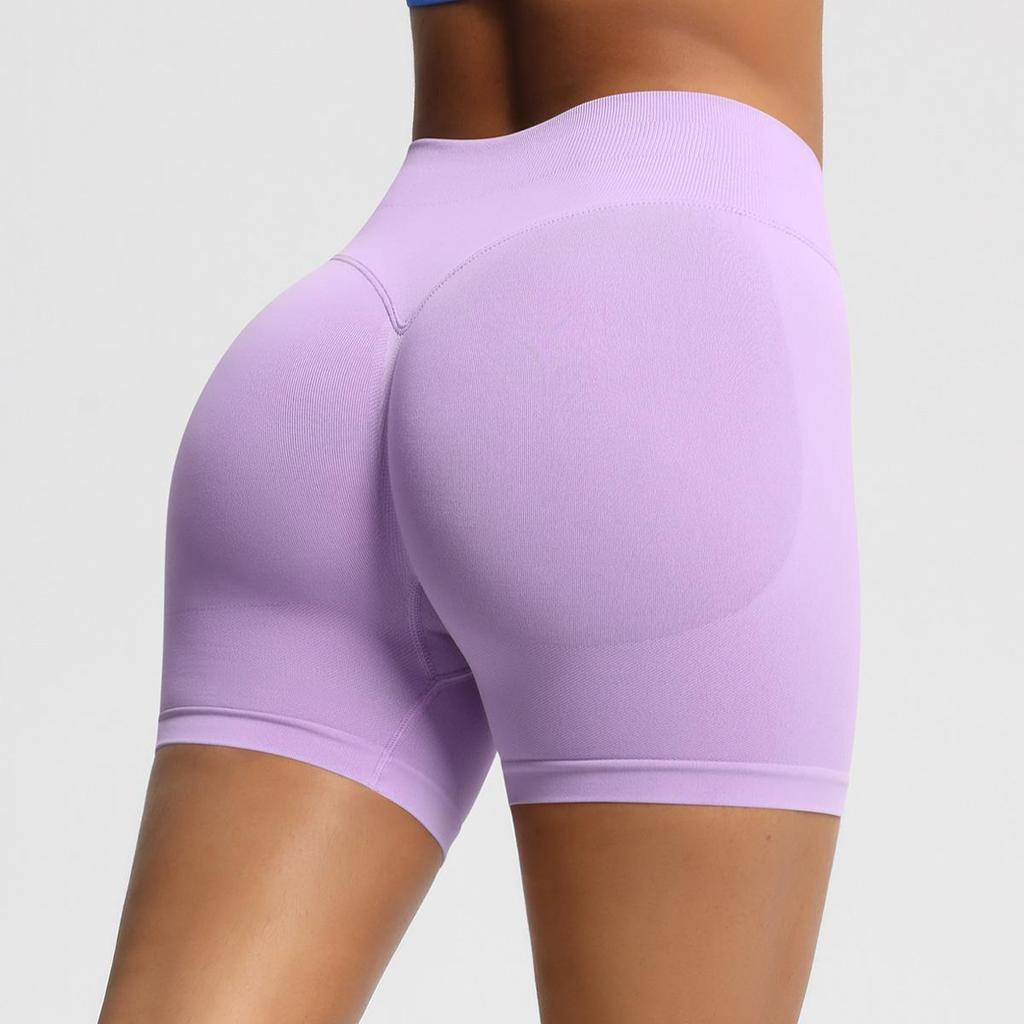 Seamless High-Waisted Butt-Lifting Fitness Shorts for Women - Quick-Drying Yoga and Sports Wear