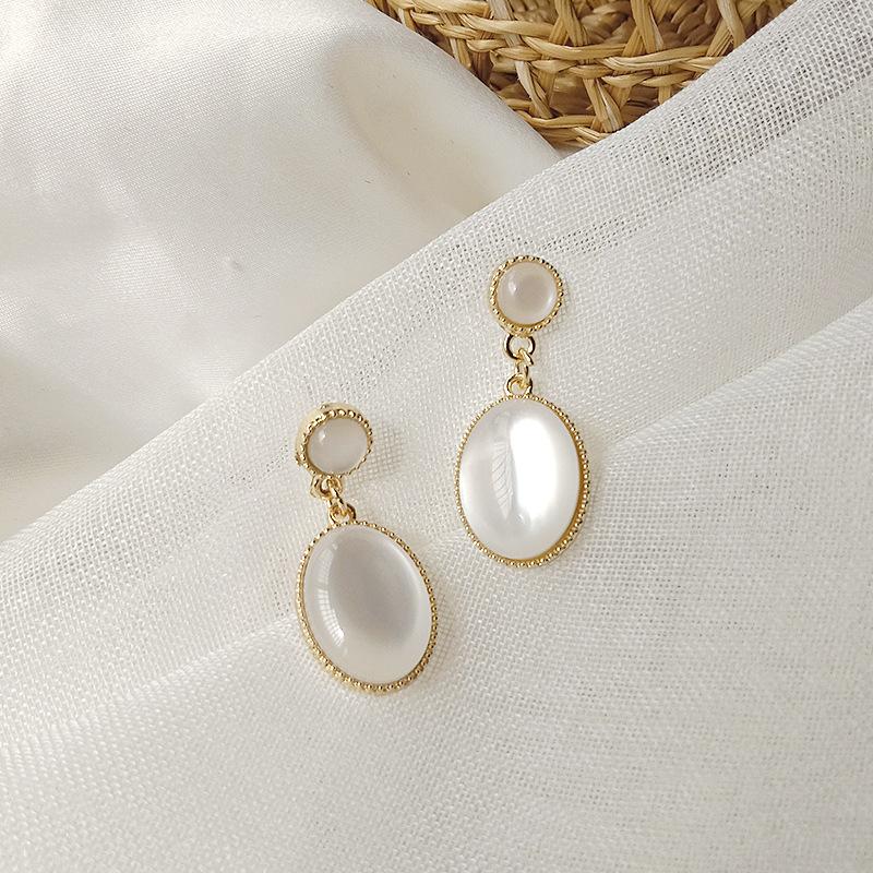 Sweet Girl Earrings Korean Fashion New Earrings Temperament Wild Small Fresh Super Fairy Crystal Earrings Women s Clothing