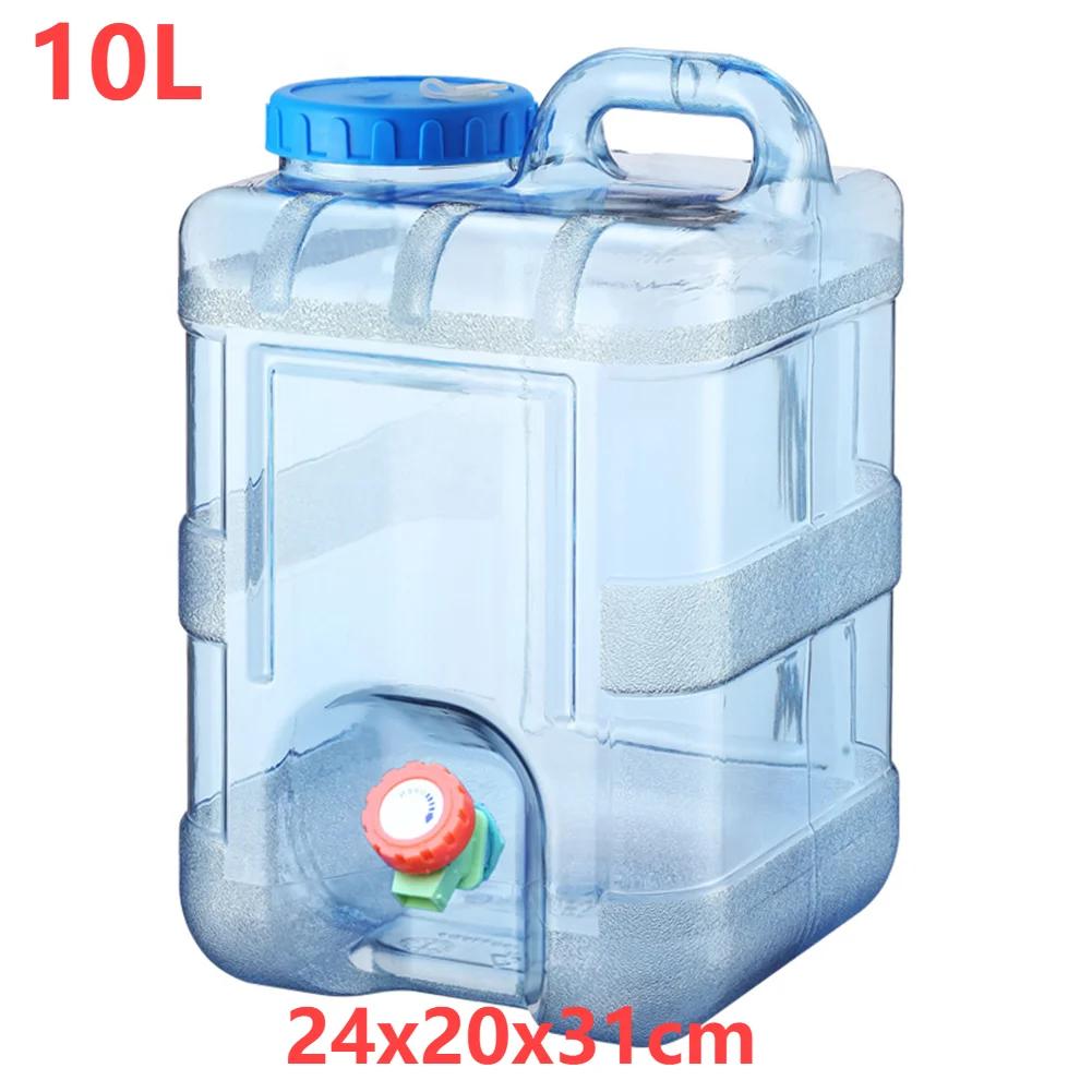 5-12L Camping Water Container Large Capacity Outdoor Water Bucket Portable Car Water Tank with Faucet for Camping Cooking Picnic