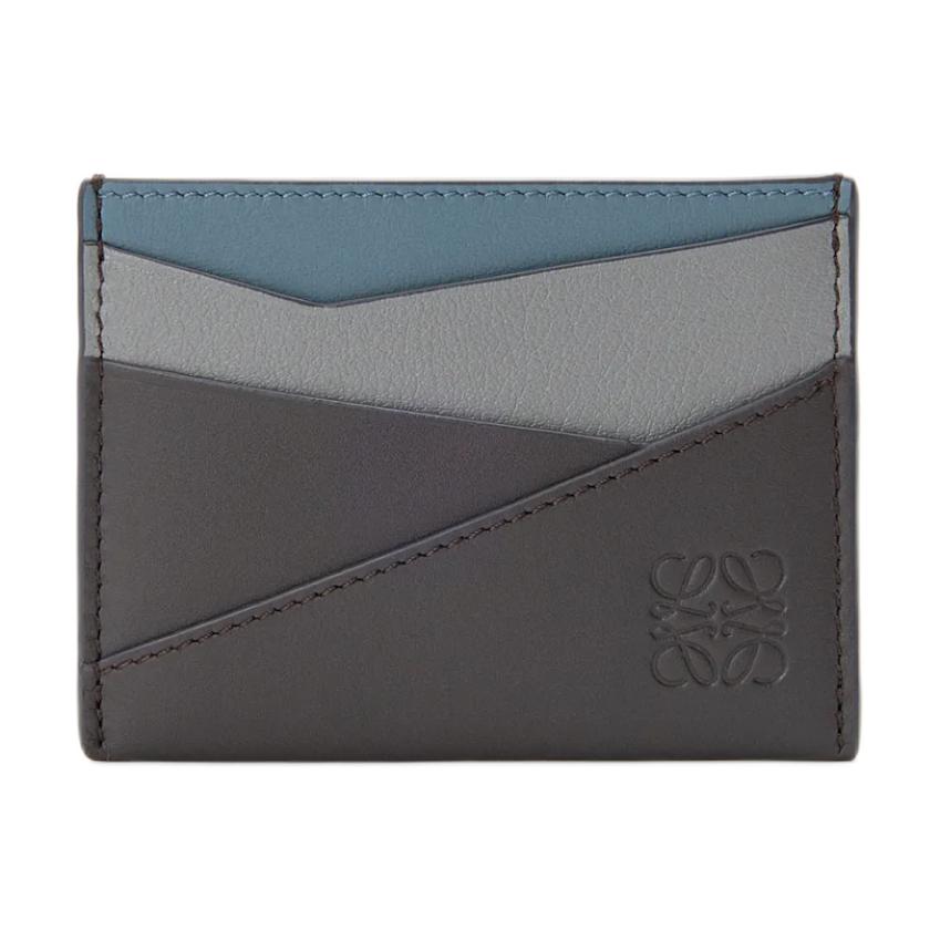 

Loewe Puzzle Anagram Embossed Geometric Pattern Calfskin Card Holder Men Accessories Asphalt-Grey Storm-Blue C510Q77X05-0679 Box(Basic Set+Box)