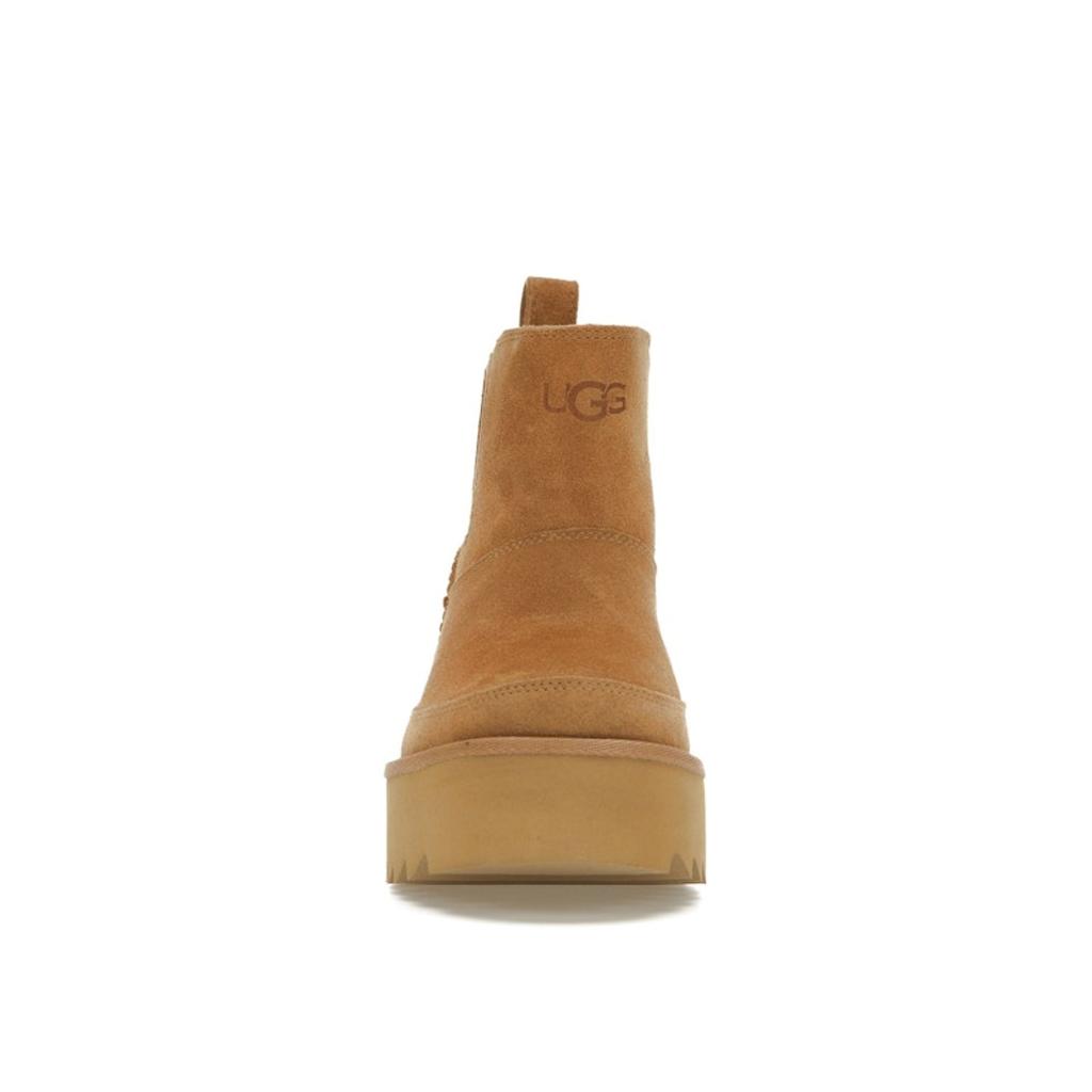 UGG  Chelsea Platform Mini Boot Chestnut Women Sneakers Brown 1158051-CHE
