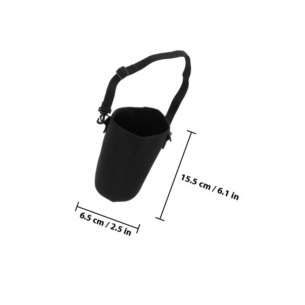 Back Strap Cup Holder Lightweight Insulated Water Bottle Cover Sleeve Portable Neoprene Carrier Pouch For Outdoor Use