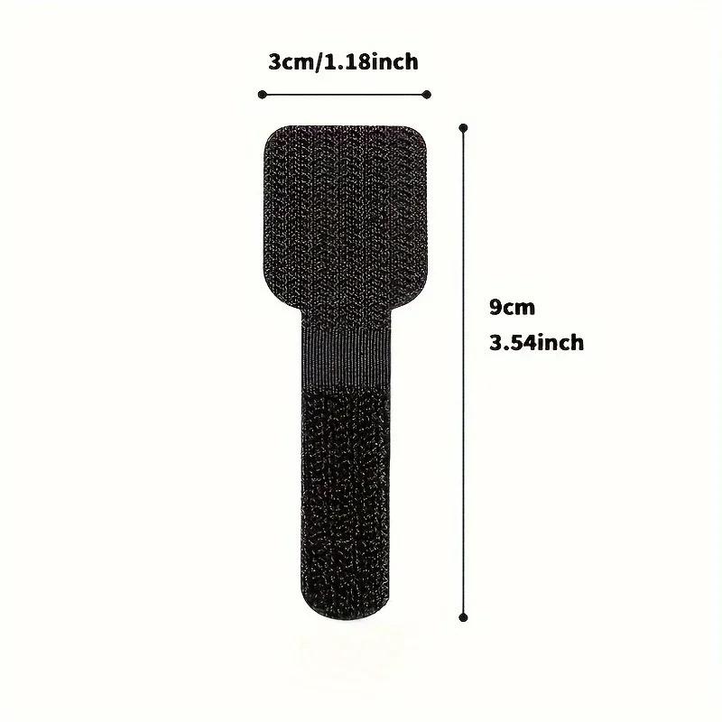 20pcs Nylon Cable Management Clips - Black & White, Desk Organizer for Data and Computer Cables desktop organizer office