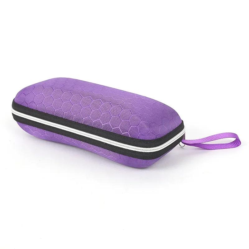 

Новая сотовая коробка для очков EVA коробка на молнии износостойкая и прочная коробка для очков для пресбиопии устойчивая к давлению для мужчин и женщин фиолетовый