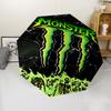 Monster Energy LOGO Print Automatic Umbrella, 8 Rib Iron Frame, Plastic Handle, Suitable for Outdoor Travel &Daily , Ideal Gift
