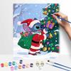 Disney Digital Oil Painting Art Kit Stitch Christmas Santa Handmade Coloring Painting Home Decor