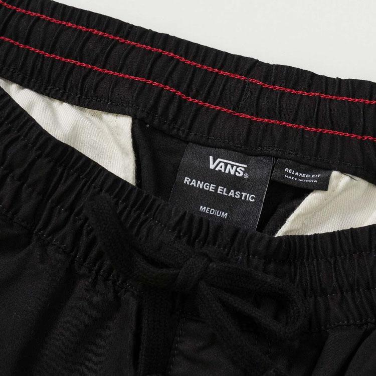 Vans Solid Color Loose Fit Lace-Up Casual Shorts Men Shorts Black VN0A5FKDBLK1