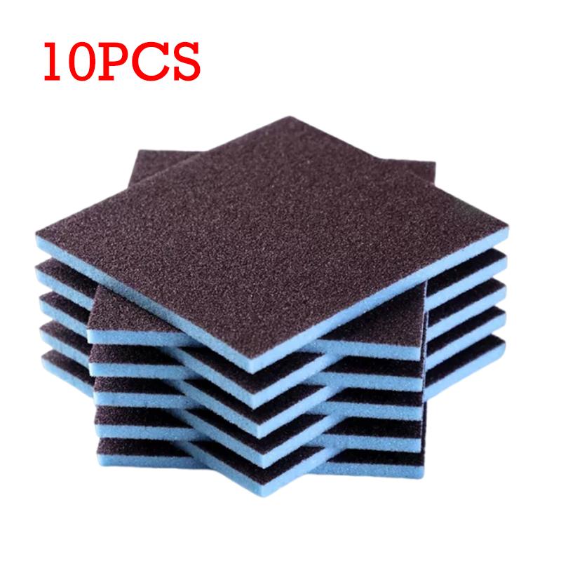 

10 шт. Волшебная чистящая губка карборундовая губка для удаления ржавчины щетка для кастрюли двухсторонняя губка для мытья посуды кухонный инструмент для чистки