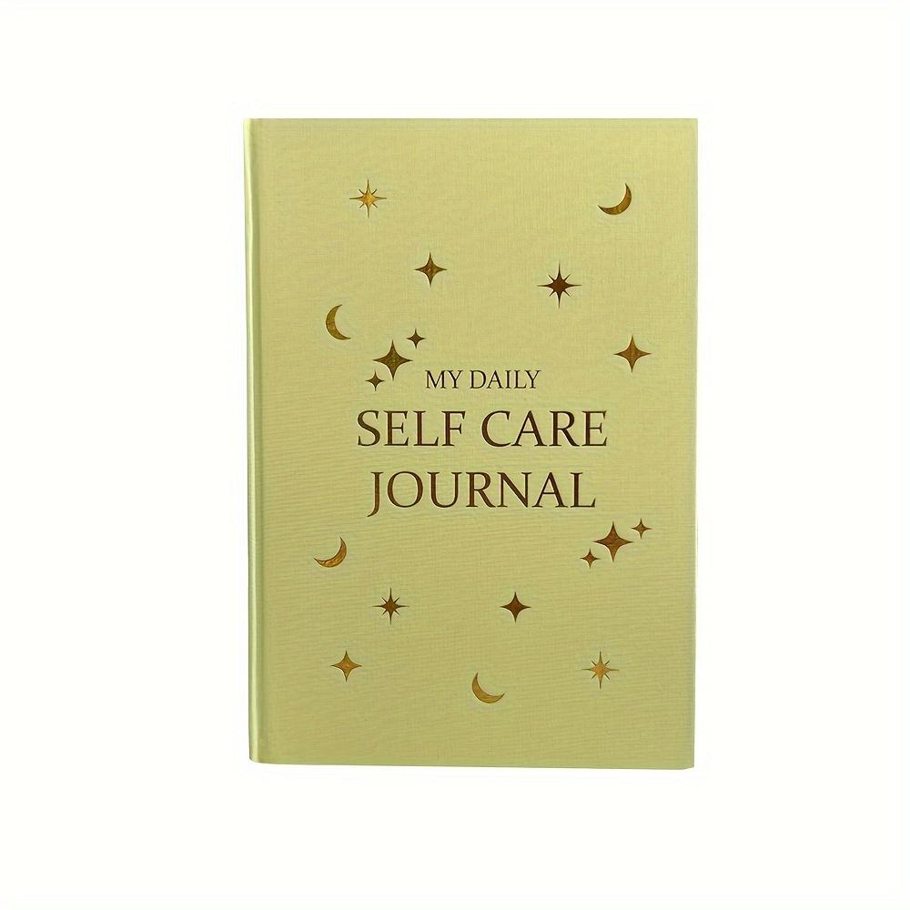 

A Self-Care Book in English, Featuring a Colorful Cover with Stars And Moons. It Allows for 5 Minutes of Daily Recording, Suitable for Study Supplies, зелений
