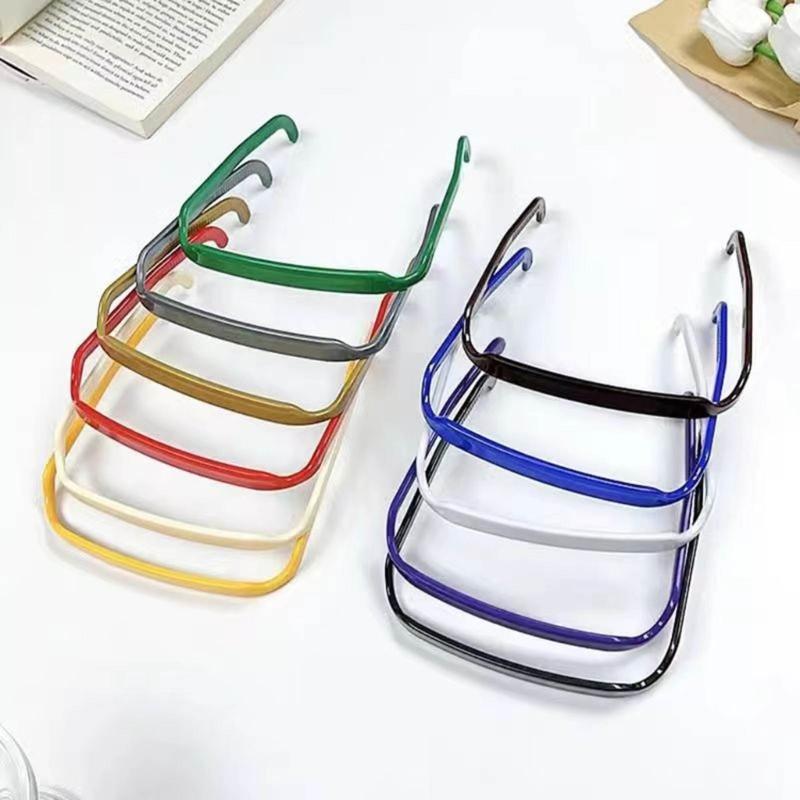 Fashion Acrylic Hairband Glasses Design Square Curly Thick Hair Headband Keep Your Hairstyle Secure and Unnoticeable