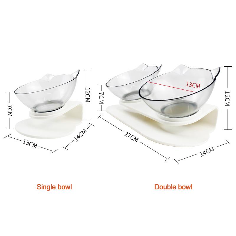 single elevated cat bowl