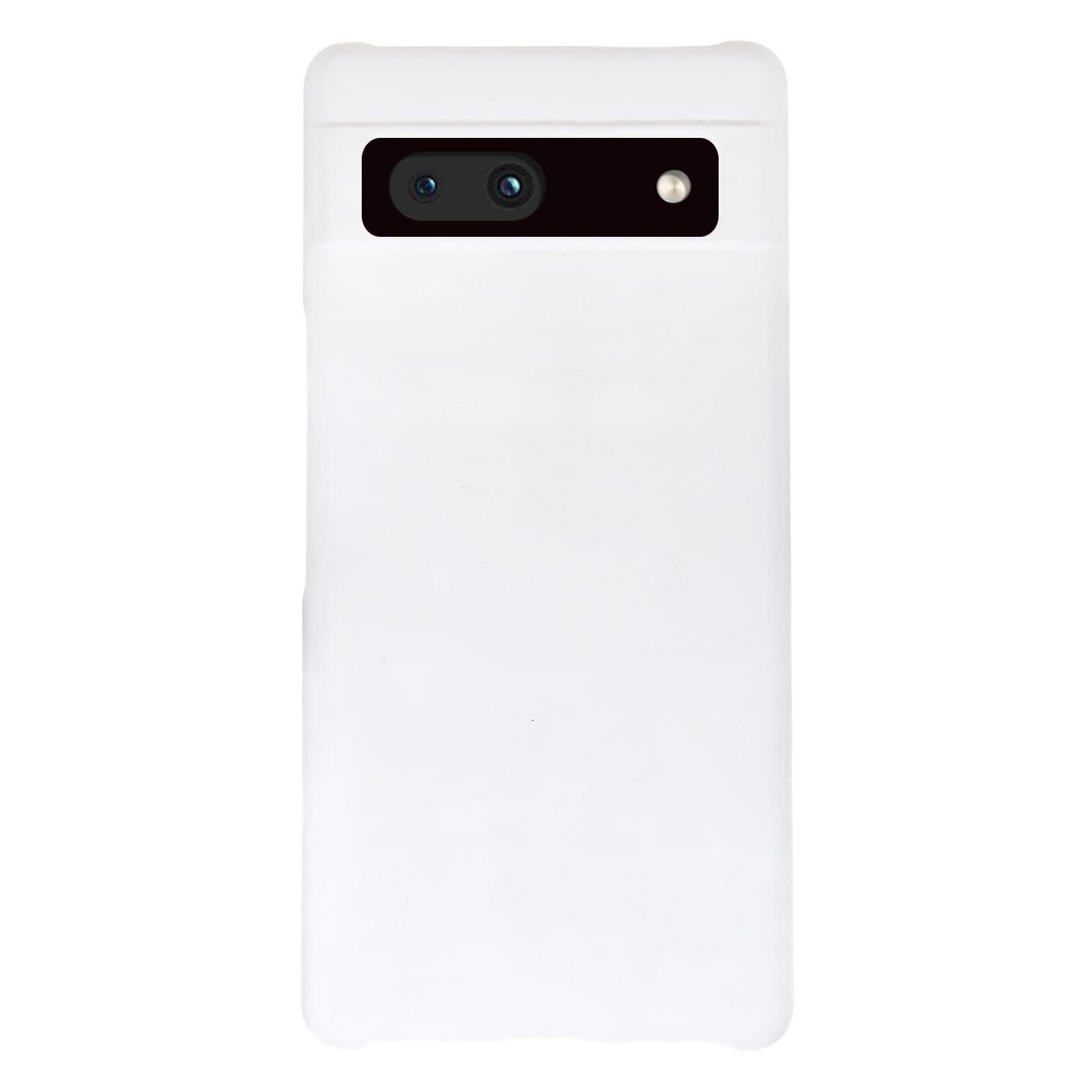 

Slim Hard Plastic Phone Cover for Google Pixel 7a,Rubberized Glossy Anti-Scratch Phone Case White