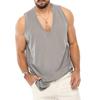 Men Summer Casual Loose Sleeveless V Neck Tank Top
