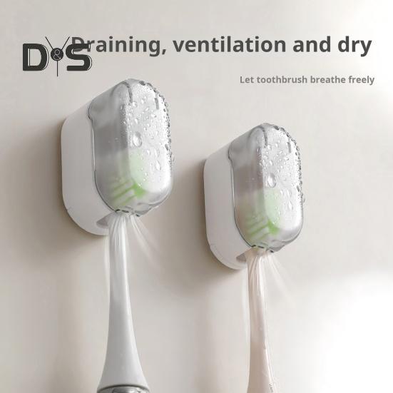 

Настенный держатель зубной щетки с пылезащитным чехлом, съемная конструкция, простая установка чехлов для электрических зубных щеток, колпачок для головки