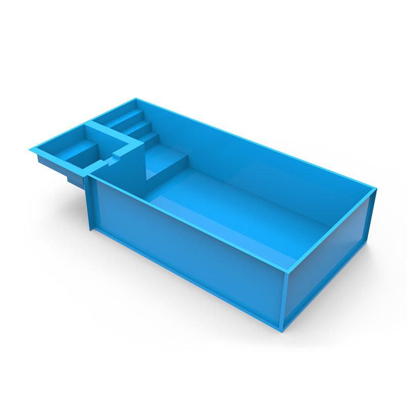 Fiberglass Outdoor Swimming Pool & Hot Tub for Home or Villa