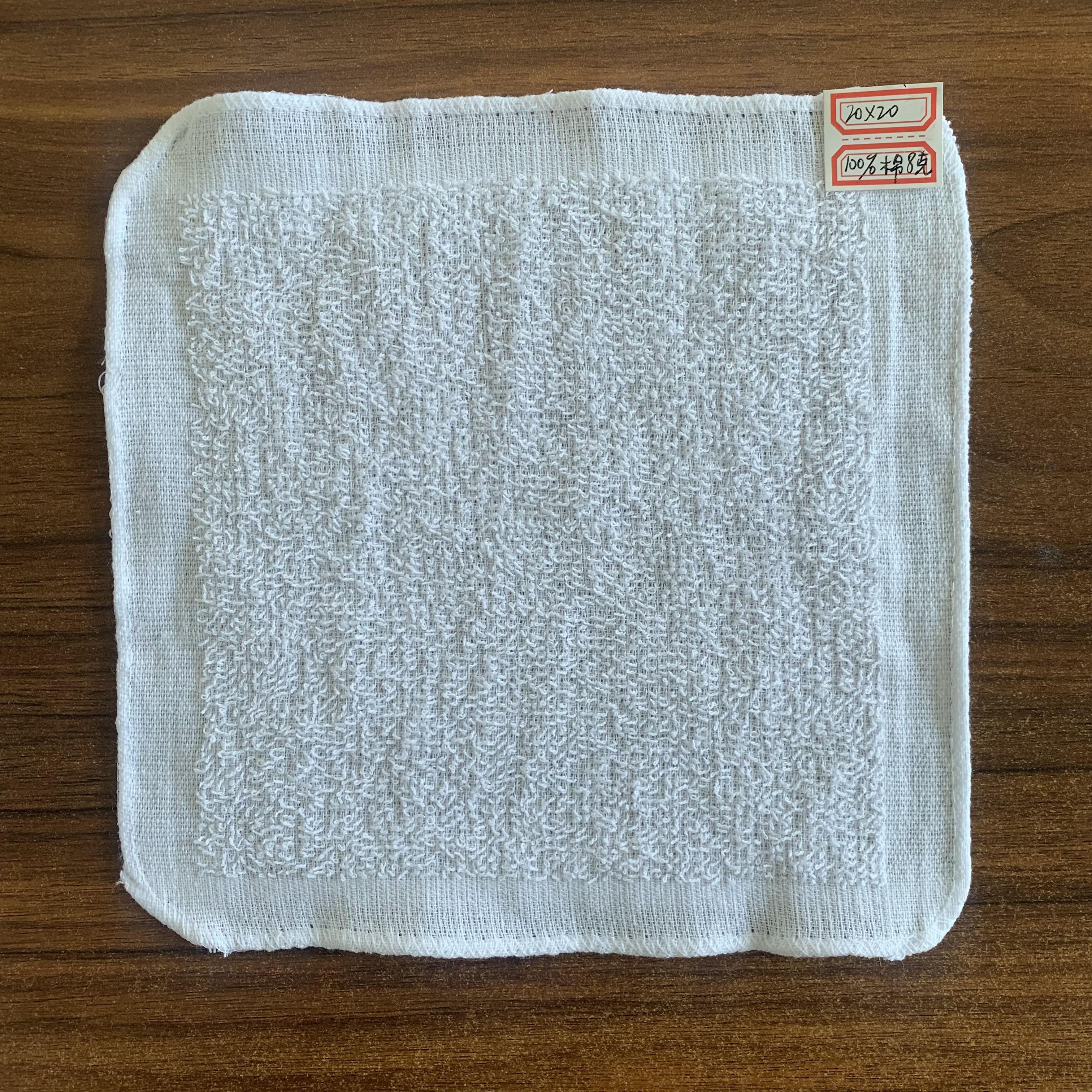 10pcs Pure Cotton Children s Square Towel 20x20cm White Small Household Wipes for Kindergarten And Home белый