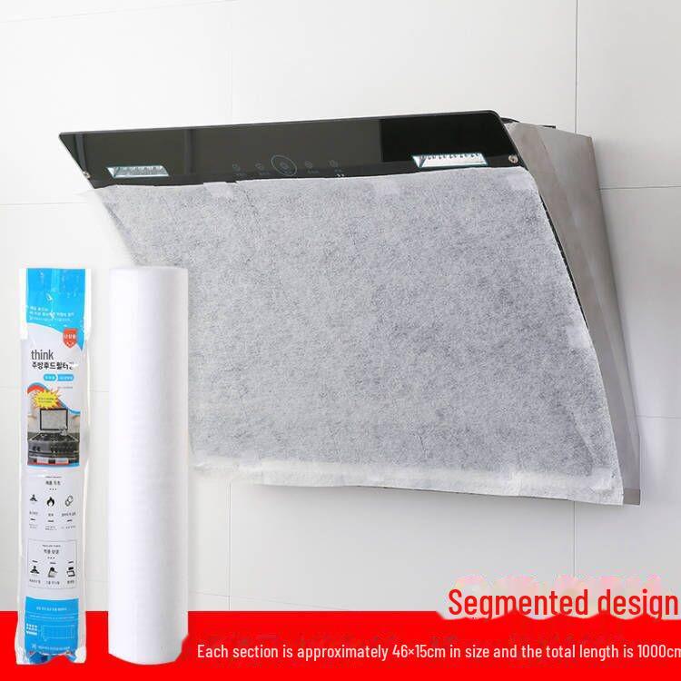 Oil-Proof Kitchen Range Hood Filter: Thick, Absorbent, Fireproof Film for Household Use