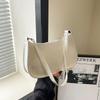 Koreanisches Designer Damen Leder Schultertasche Reißverschluss Handtasche Lässige Tote für Mädchen Tägliche Nutzung Geschenk