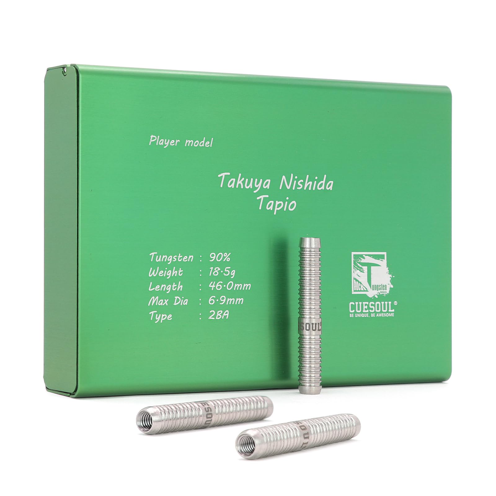 

CUESOUL Takuya Nishida Pro Model Tapio 90% Tungsten Soft Tip Darts Set (3-Piece Set) (CSDP-BS107)