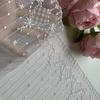Japanese Pink-Purple Embroidered Mesh Lace for DIY Doll Clothes and Lolita Qipao Skirt Accessories