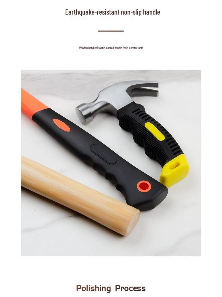 Compact One-Piece Claw Hammer for Household Woodworking and Electrician Use