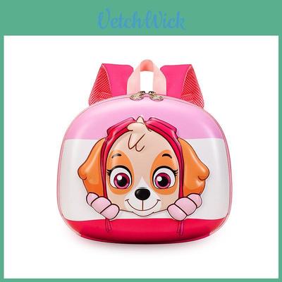 Kids School Backpack With Ergonomic Shoulder Straps And Cartoon Paw Patrol Chase Print For Early Education Use