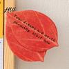 Creative Memo Pads Leaf-Shaped Sticky Notepads Removable Paper Sticker Durable Anti-Forgetting Reminder Note for Home Wall Photo DIY Decoration