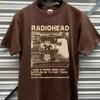 Tričko kapely Radiohead Vintage 90. roky Retro Hrdzavohnedá Veľkosť S 4XL