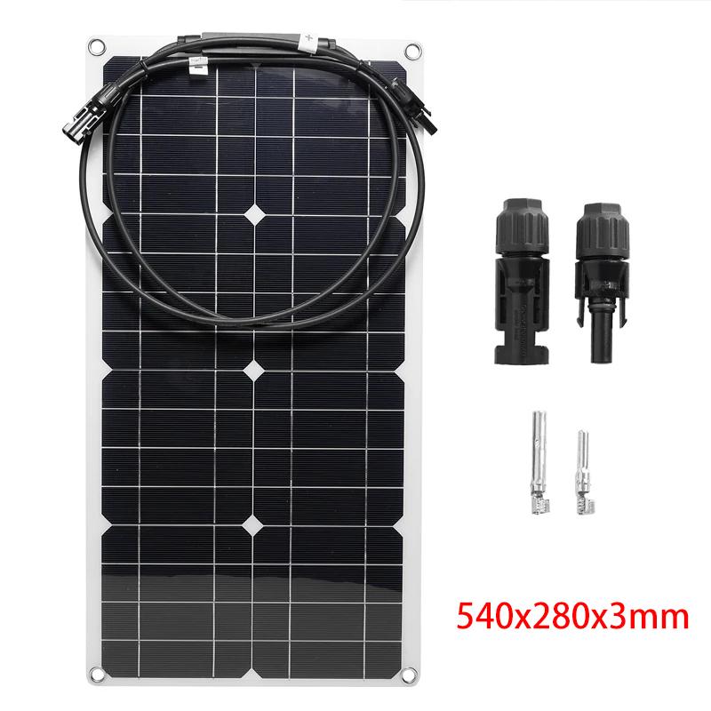 300W/600W Solar Panel 18V Flexible Solar Cell 10A-100A Controller Suitable For Mobile Phone Car RV Camping Solar Plate Charger 4