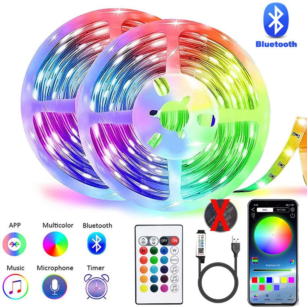 LED Strip Light Strip 5V USB RGB 5050 Light Strip Bluetooth APP Control Suitable For Bedroom And Children's Room Decoration