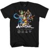 Avatar Der Letzte Airbender Gruppe Erwachsenen T-Shirt
