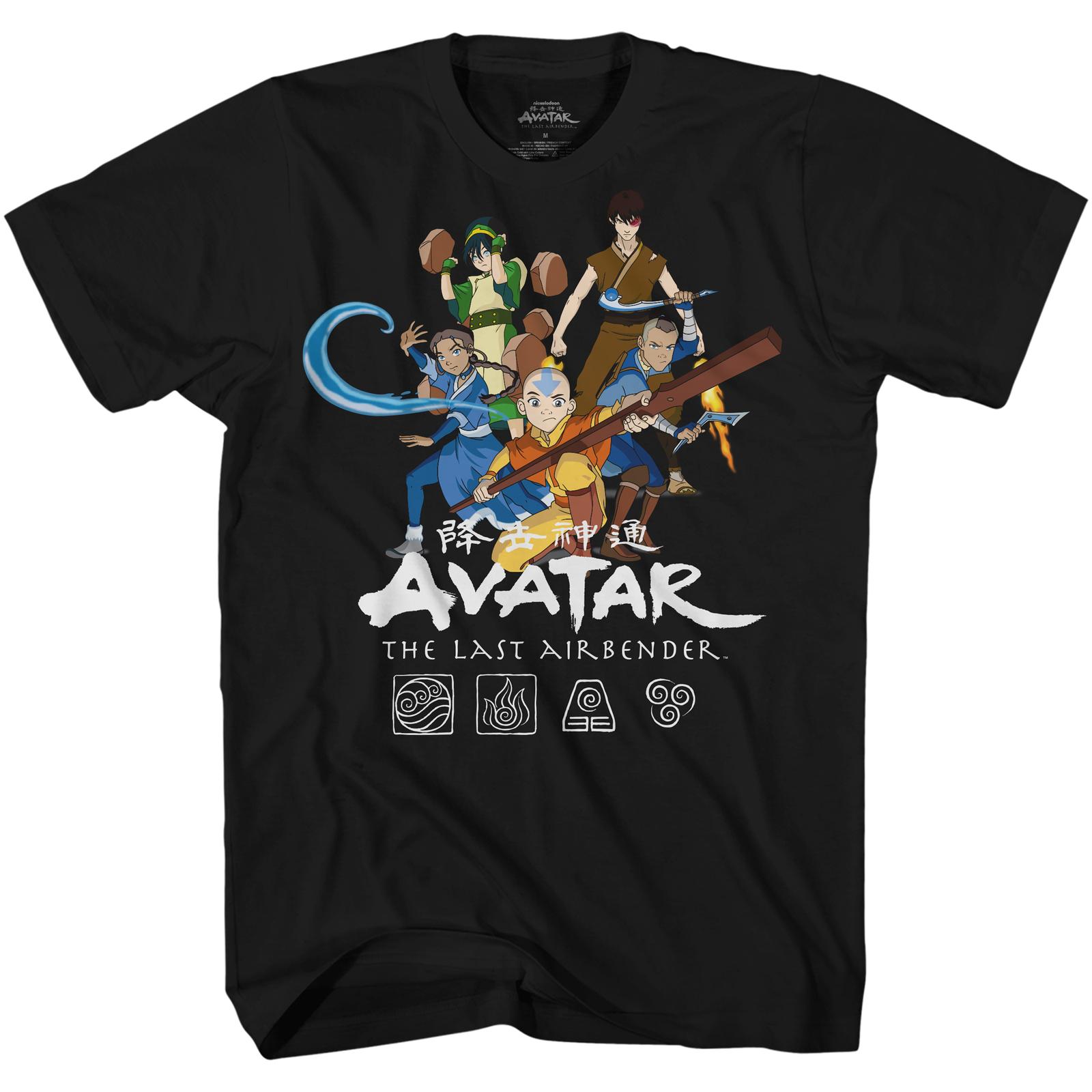 Avatar The Last Airbender Group Adult T-shirt XXL
